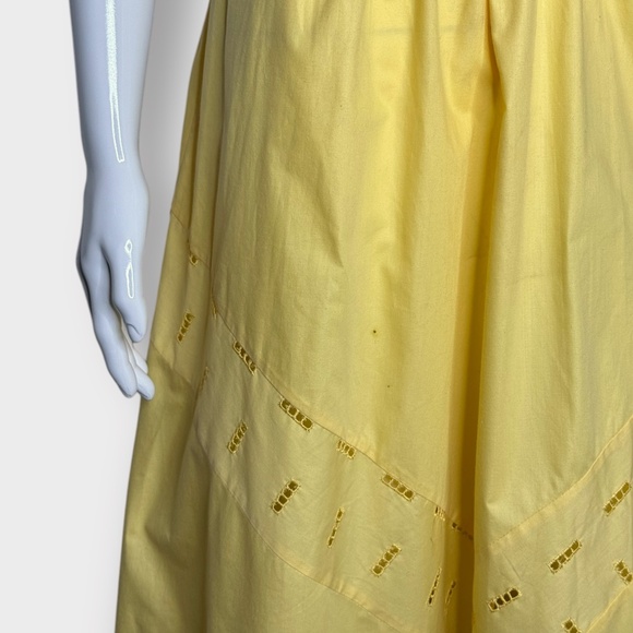 Vintage 1980s Retro 1950s Style Joseph Ribkoff Yellow Day Dress - Picture 5 of 7